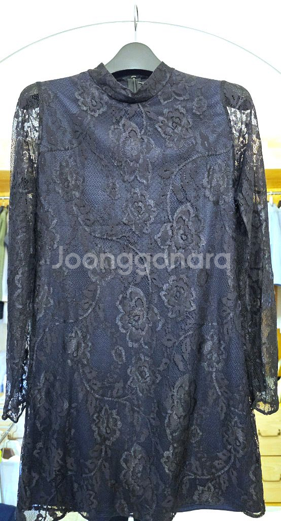 자라 네이비 레이스 원피스--0