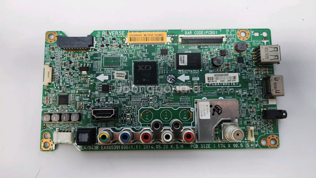 LG 32LB640R TV 메인보드--0