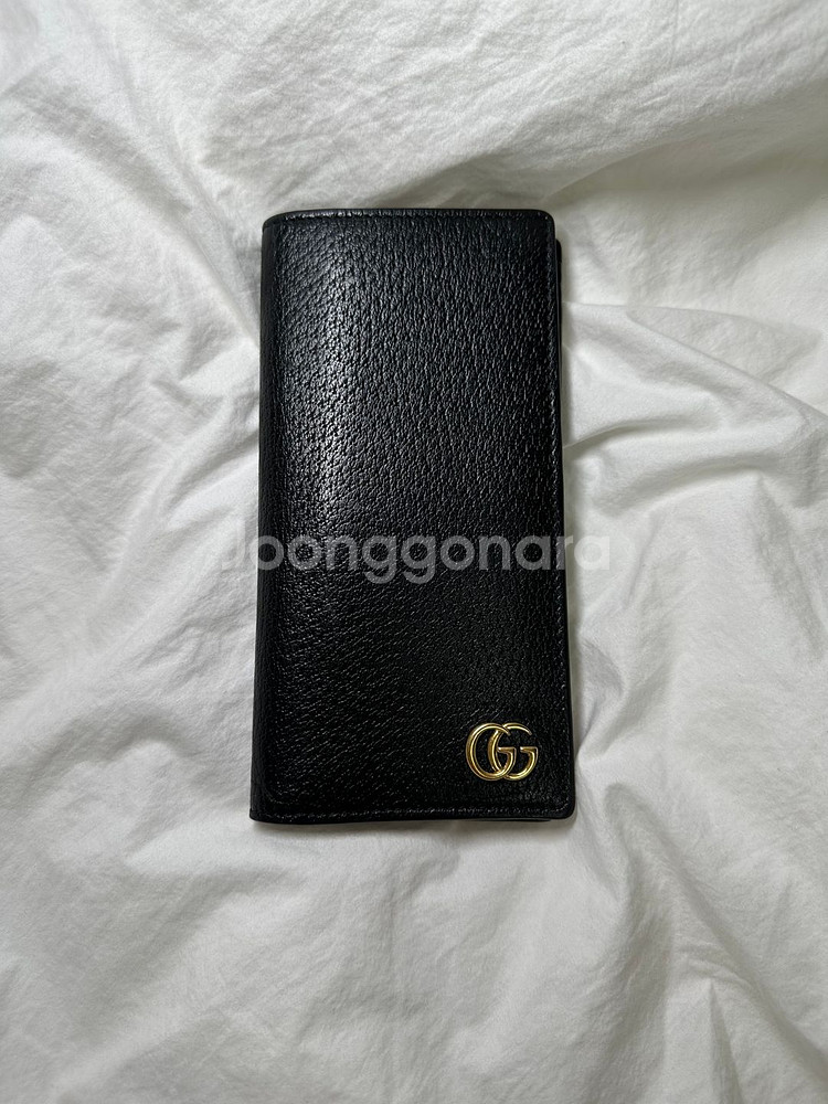 정품 구찌 GG 마몬트 장지갑 블랙--0