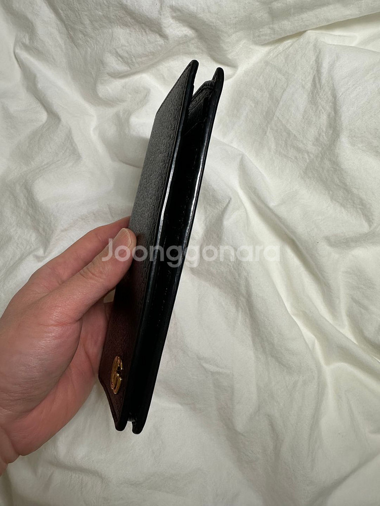 정품 구찌 GG 마몬트 장지갑 블랙--3