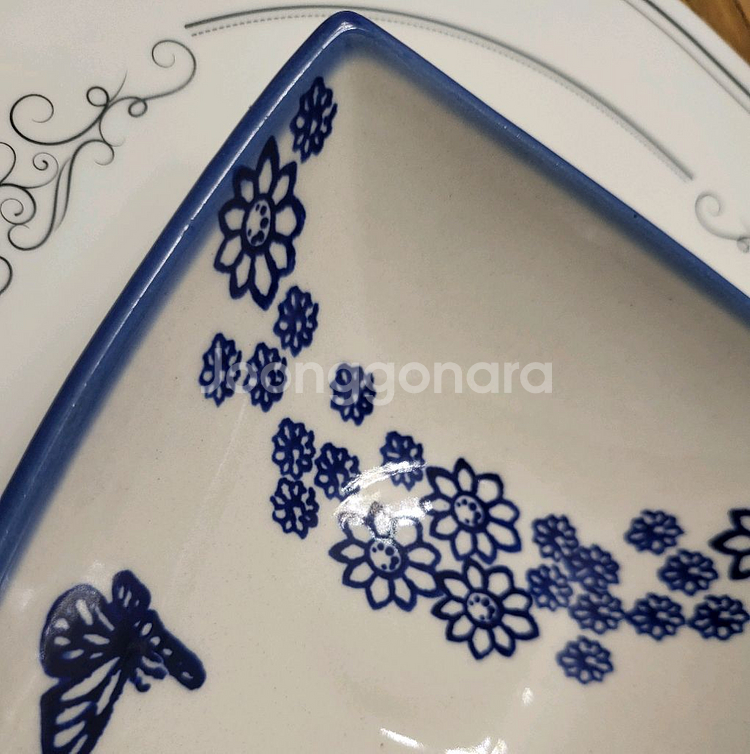 *폴란드 핸드메이드 나비그릇((새상품.정품))*--5