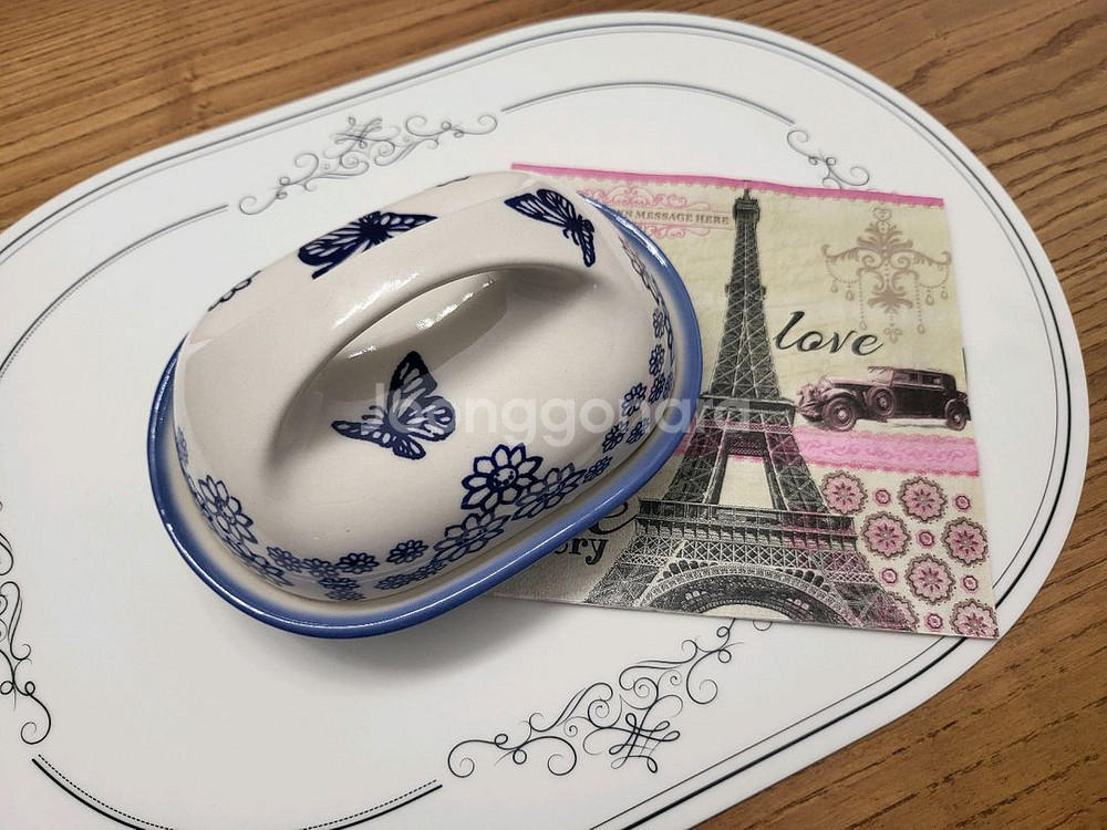 *폴란드 핸드메이드 나비그릇((새상품.정품))*--6