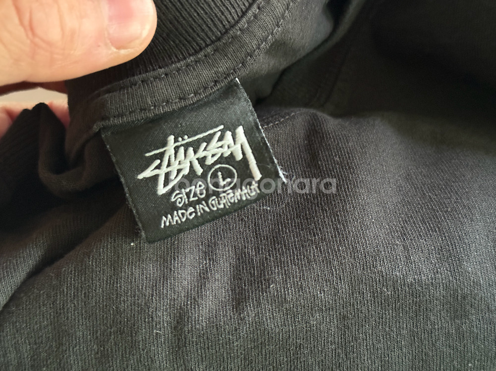 스투시 이스트 비너스 피그먼트 다이드 티셔츠 블랙 L--3