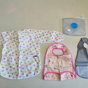 유아 방수 미술가운 앞치마 어린이집준비물 턱받이