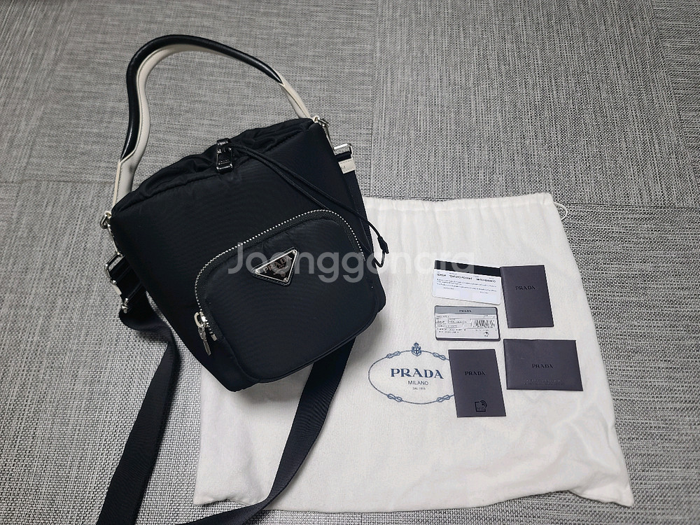 프라다 패딩 버킷백 나일론 1be026 크로스백 토트백--0