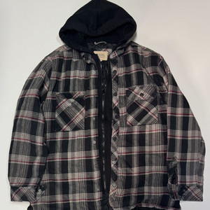 빈티지 보스턴 오버핏 트레이더 체크 후드 자켓 XL