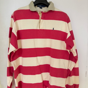 폴로 랄프로렌 스트라이프 럭비셔츠 L
