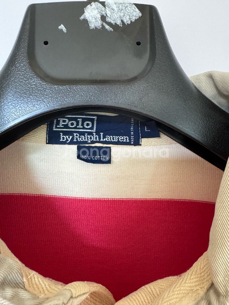 폴로 랄프로렌 스트라이프 럭비셔츠 L--2