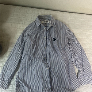 꼼데가르송 스트라이프 셔츠 L