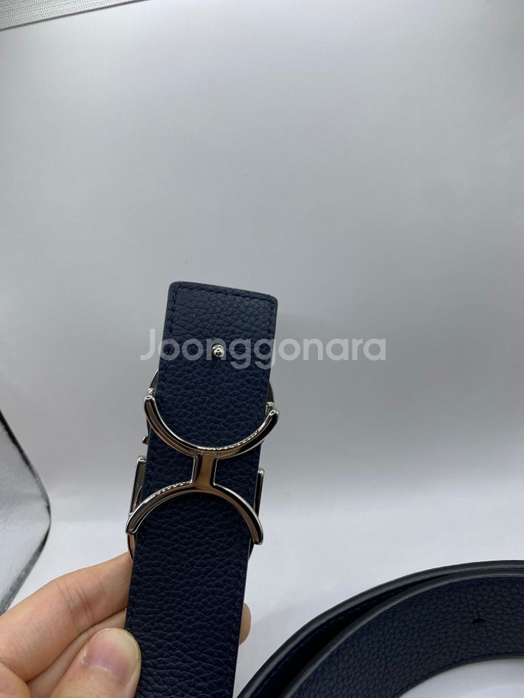 [인보이스] 디올 CD 은장 로고 35MM 벨트--6