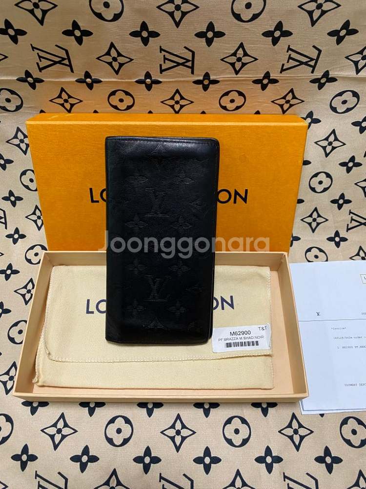 [인보이스] 루이비통 쉐도우 브라짜 월릿 장지갑--0