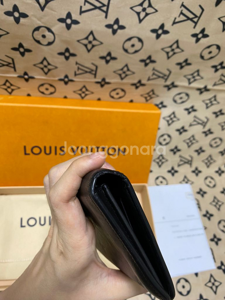 [인보이스] 루이비통 쉐도우 브라짜 월릿 장지갑--4