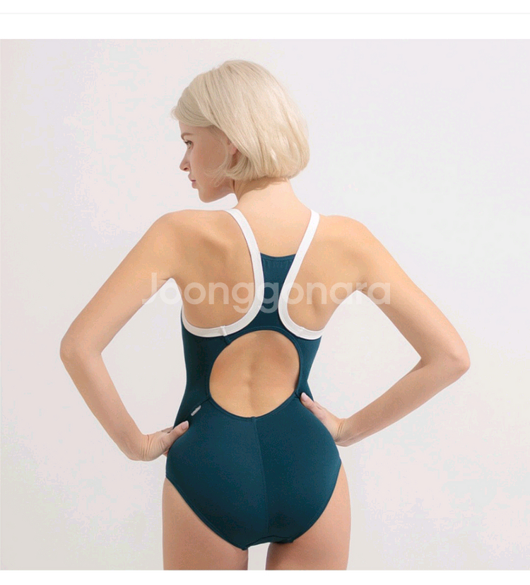 새제품)티막 여성 에센셜 수영복 90-95--1