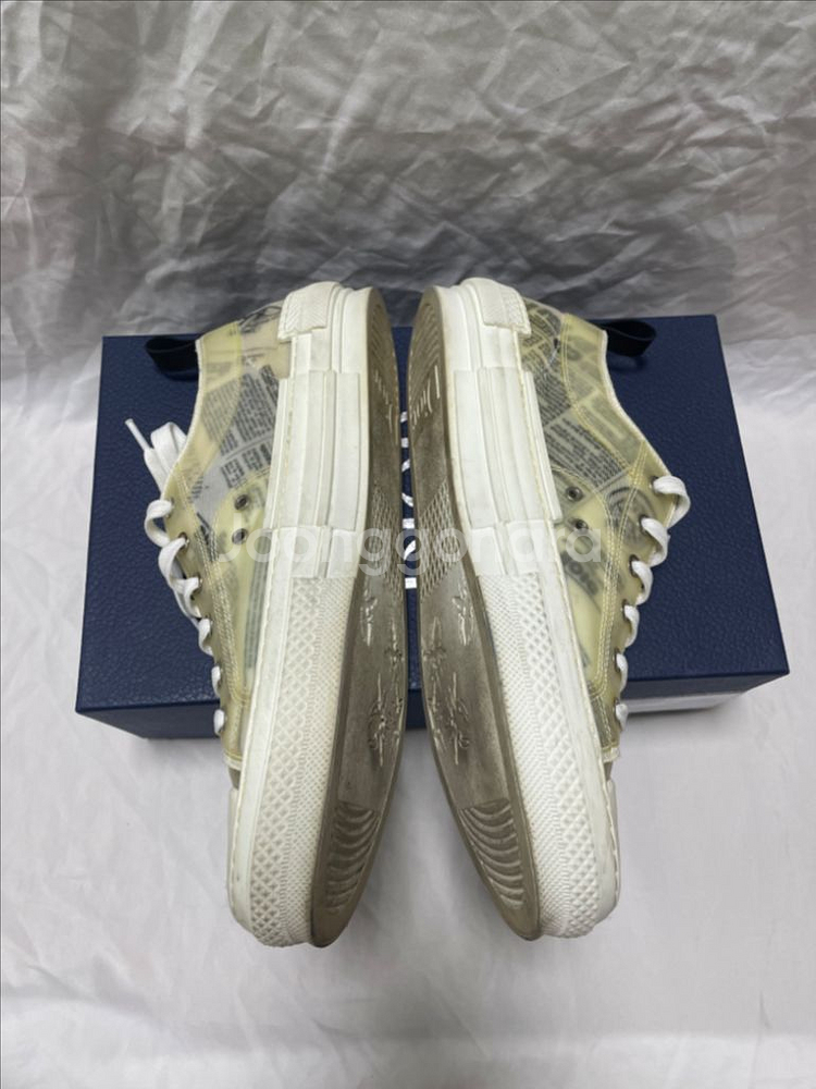 [43] 디올 다이엘아샴 뉴스페이퍼 로우탑 스니커즈--2