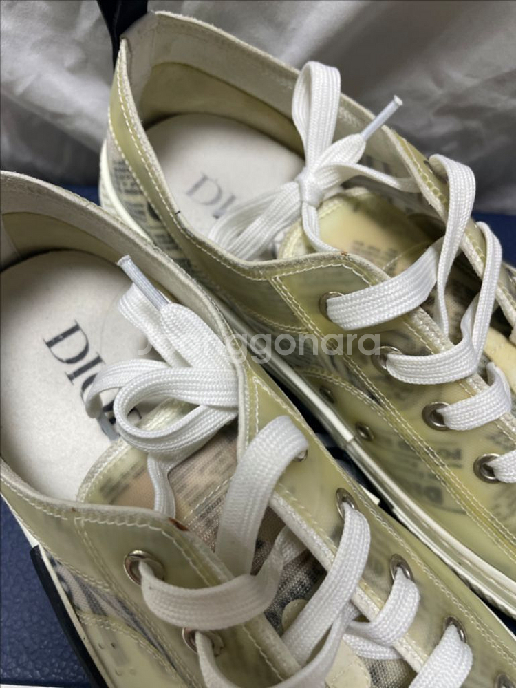 [43] 디올 다이엘아샴 뉴스페이퍼 로우탑 스니커즈--8