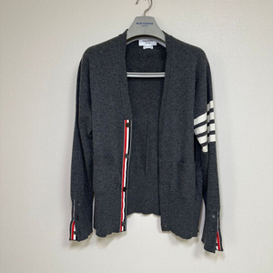 톰브라운 캐시미어 가디건 그레이 3size