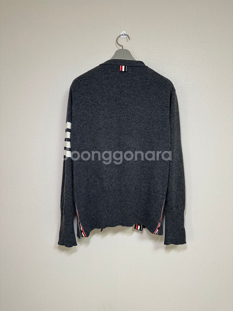 톰브라운 캐시미어 가디건 그레이 3size--1