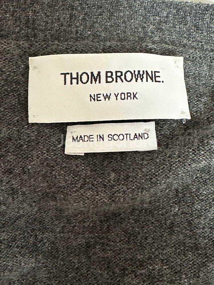 톰브라운 캐시미어 가디건 그레이 3size--6