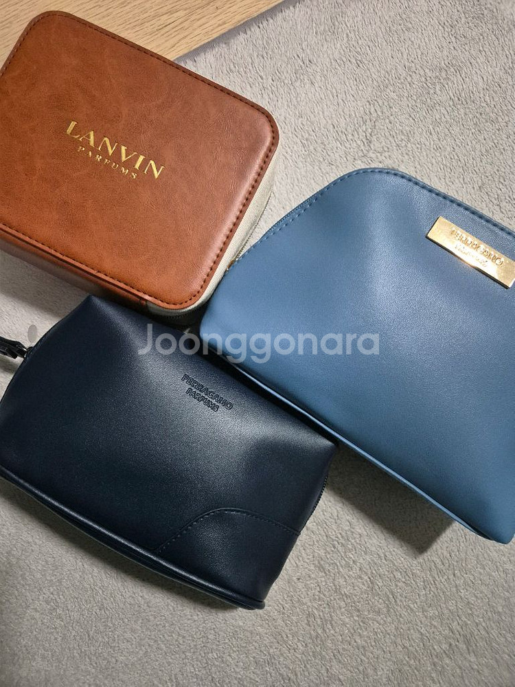 터키항공 비지니스 페라가모 어메니티 파우치--1