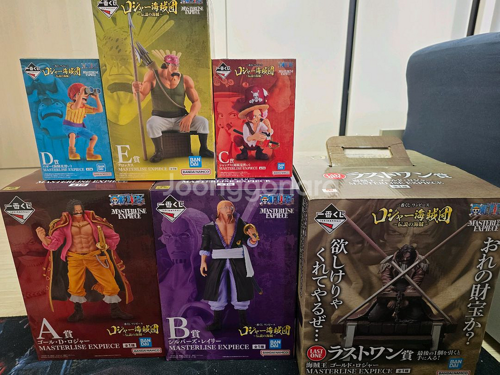 원피스 피규어 제일복권 전설의해적 라스트원포함 풀세트팝니다.--0