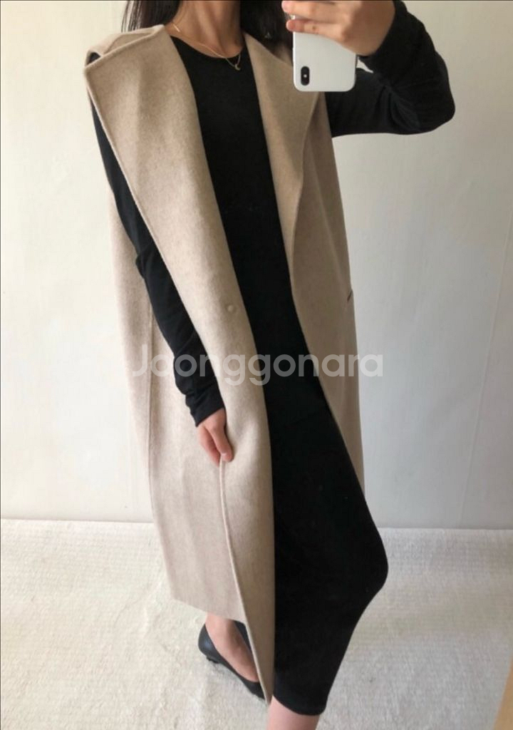 꺌랑 핸드메이드 베스트 새상품급--1