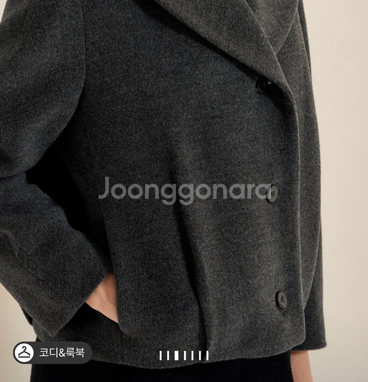 한섬 에스제이(SJSJ) 핸드메이드 반코트--5