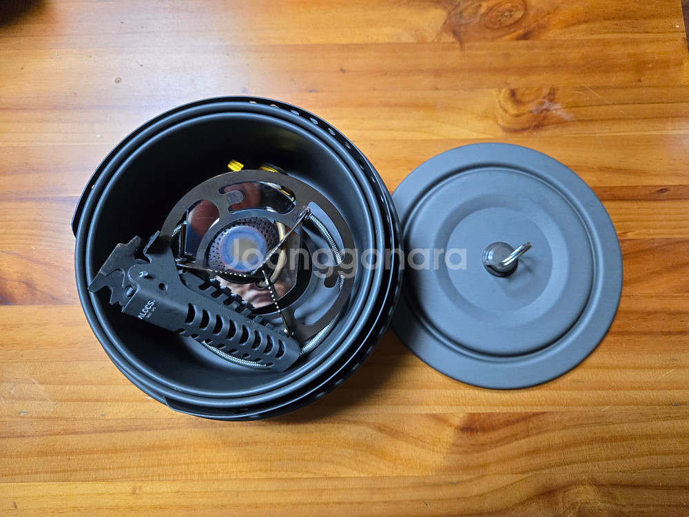 알록스 캠핑쿡세트 가스버너--2