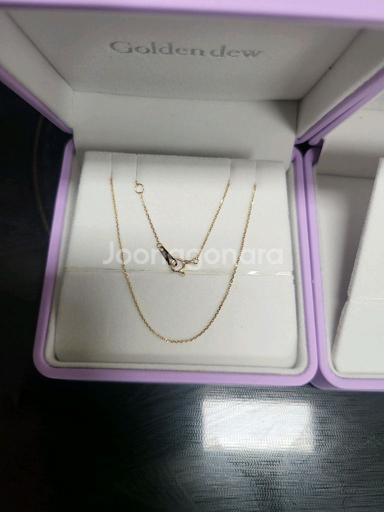 골든듀 16인치 18k 체인 정리해요( 컴바인하트 리라인 리링크 리미니)--1