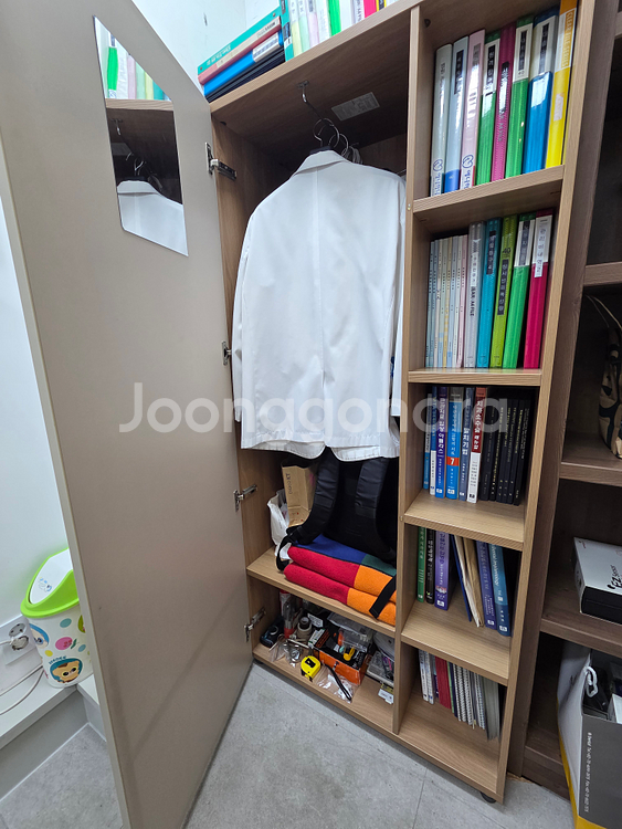 옷장 책장 책상 세트--0