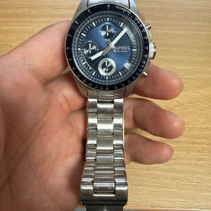 포실 메탈 크로노그래프 시계