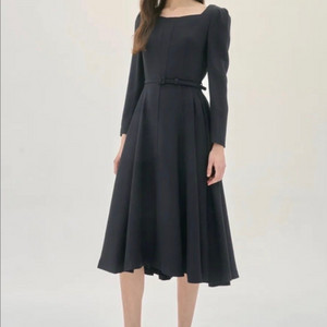 오브제 벨티드 다크네이비 원피스 44