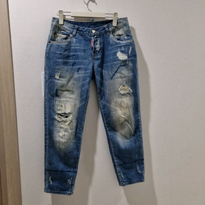 디스퀘어드2 데님 청바지 크랍트진
