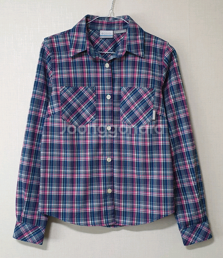 컬럼비아 여성 체크 남방 셔츠 S사이즈--0