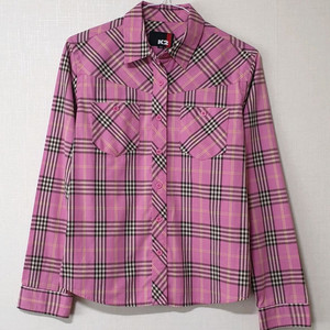 K2 체크 남방 셔츠 90사이즈