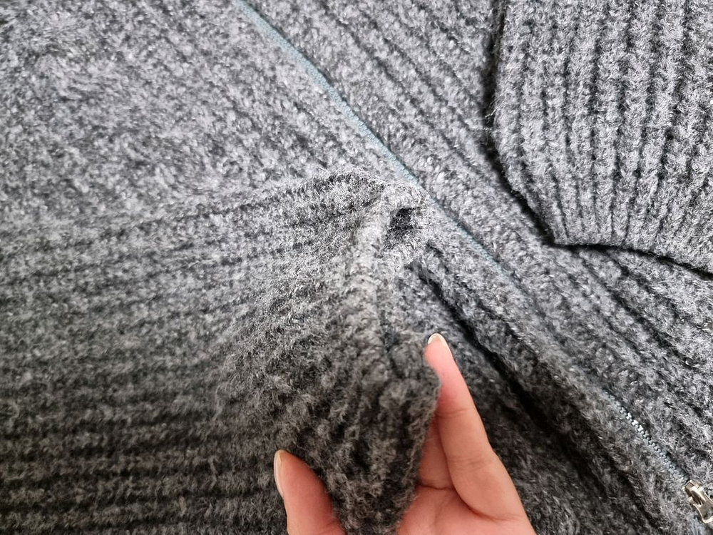 니트 집업 가디건--1