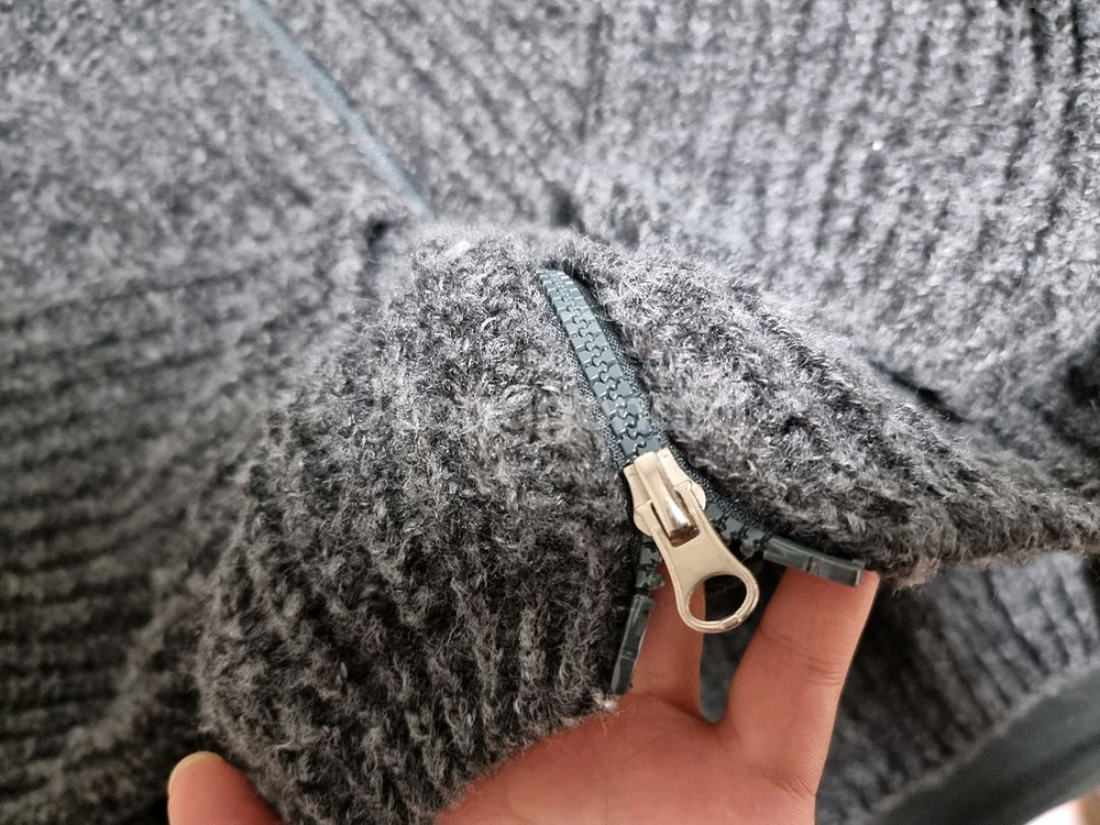 니트 집업 가디건--2