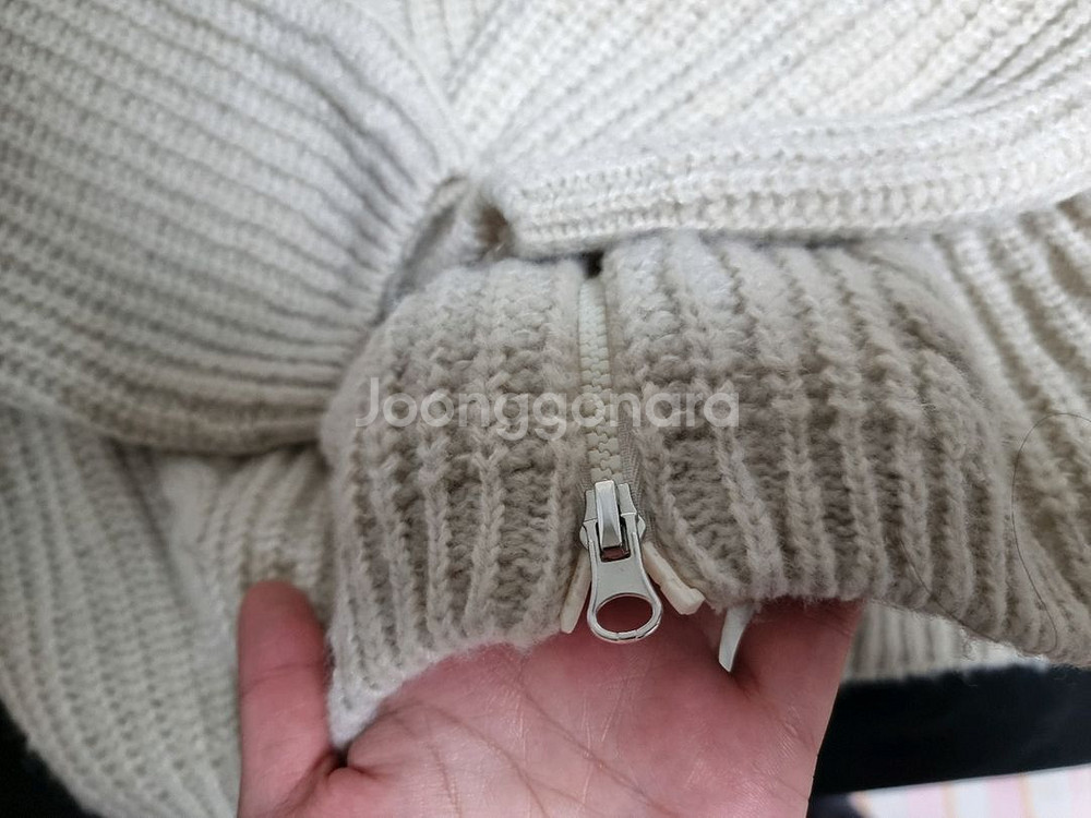 니트 집업 가디건--3