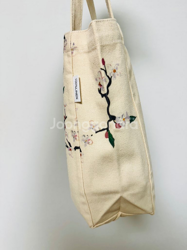 디올 린넨 에코백 숄더백--3