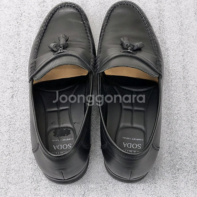 소다 남성 컴포트 캐주얼 로퍼 블랙 245mm--2