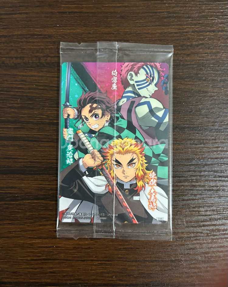 귀멸의 칼날 무한열차편 탄지로 렌고쿠 아카자 카드--1