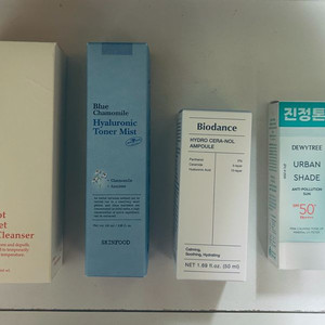 아임프롬 팩클렌저 + 스킨푸드 토너 미스트 + 바이오던스 앰플 + 선크림