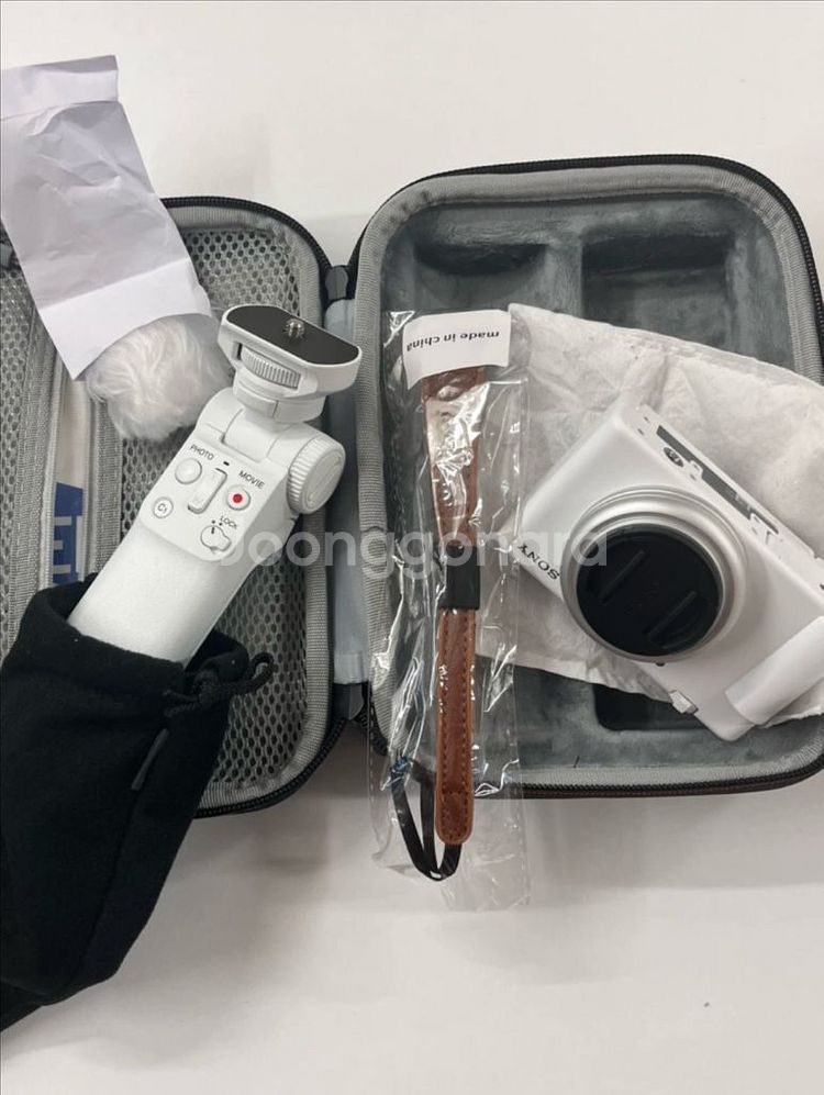 소니 ZV-1F 화이트 풀세트, 1회 사용, 브이로그 카메라--0