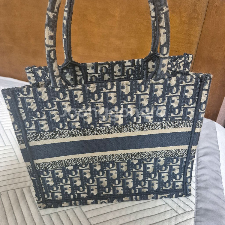 디올 북토트 블루 스몰백--2