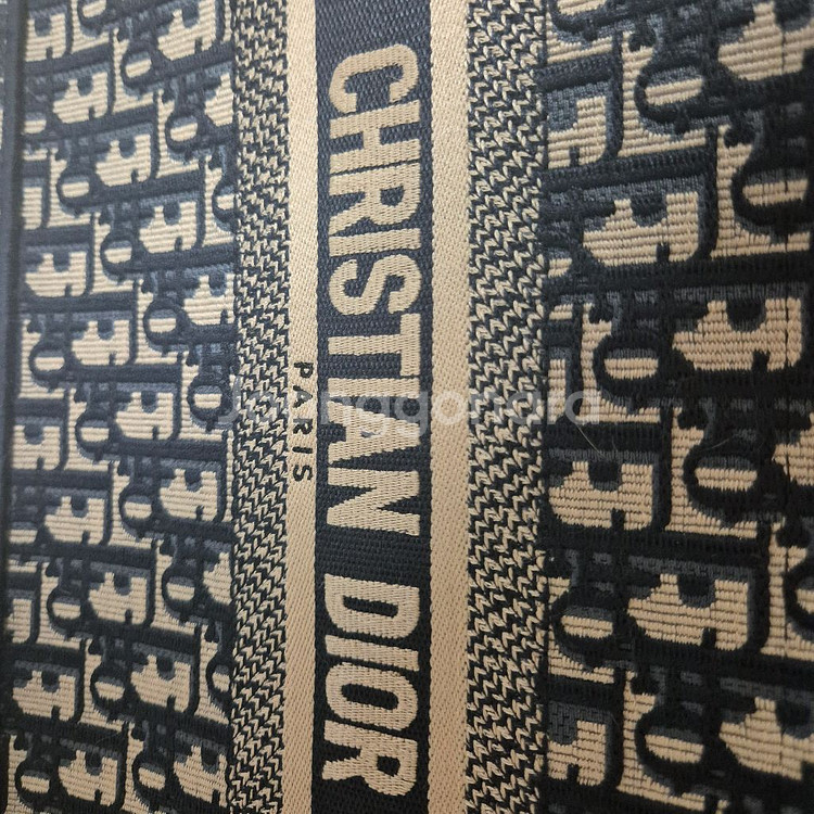 디올 북토트 블루 스몰백--6