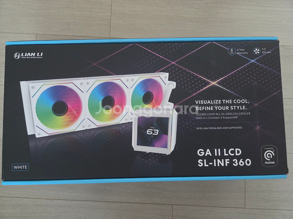 리안리 GALAHAD II LCD SL-INF 360 (화이트)--0