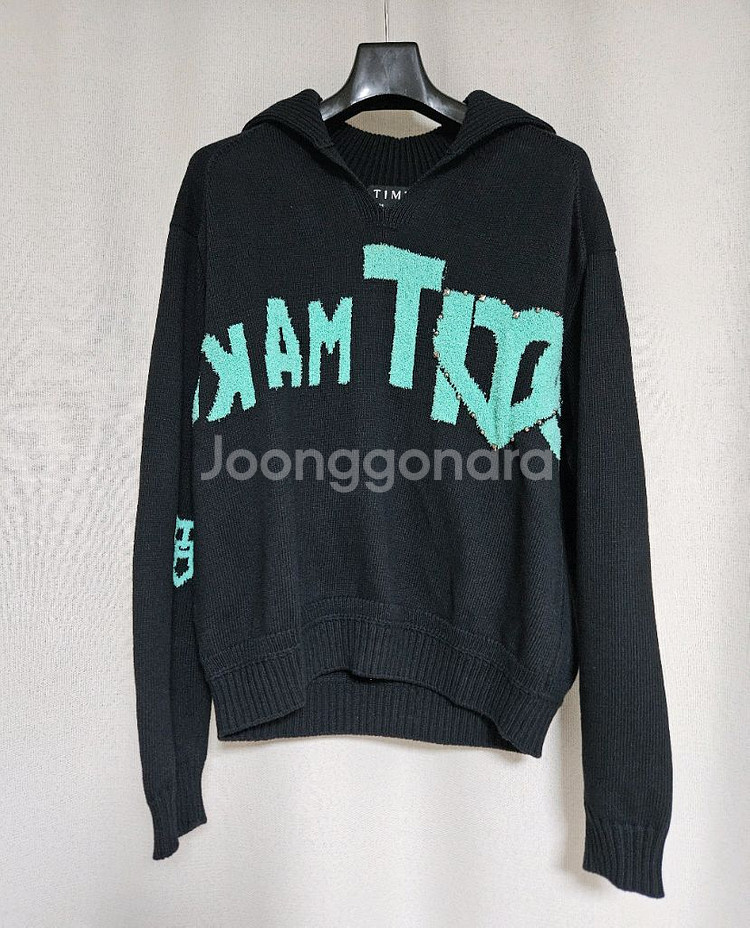 타임 스터드 레터링 니트 (랑방,마인,타임,더캐시미어)--6