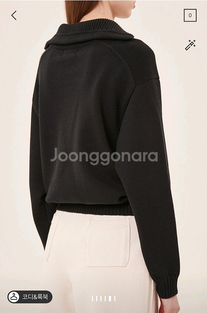 타임 스터드 레터링 니트 (랑방,마인,타임,더캐시미어)--2