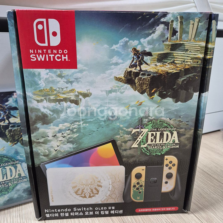 닌텐도 스위치 OLED 모델 젤다의 전설(왕눈/왕국의 눈물) 에디션--0