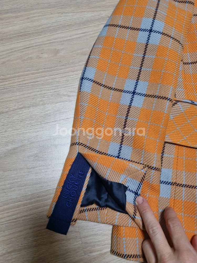 럭키슈에뜨 체크자켓 택포--5