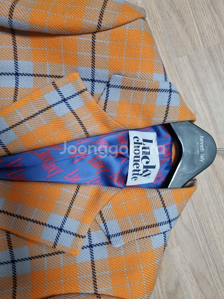 럭키슈에뜨 체크자켓 택포--4